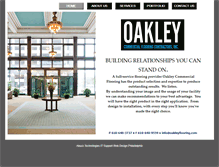 Tablet Screenshot of oakleyflooring.com